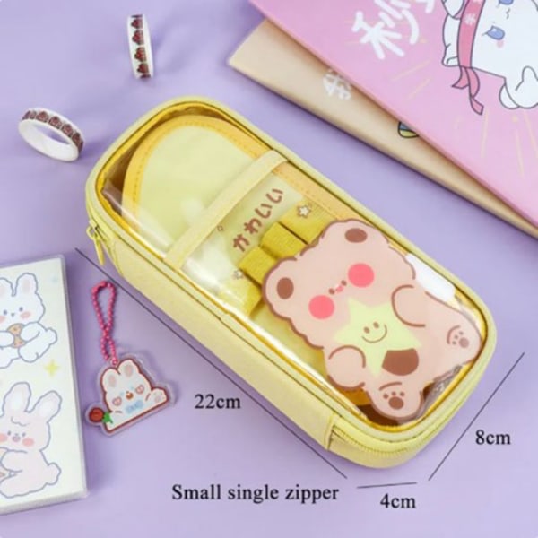 Gjennomsiktig etui Kawaii-etui Yellow