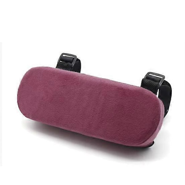 Kontorsstol Armstöd i Memory Foam Bomull PP Kudde Fyllning Armstöd Mjuk purple