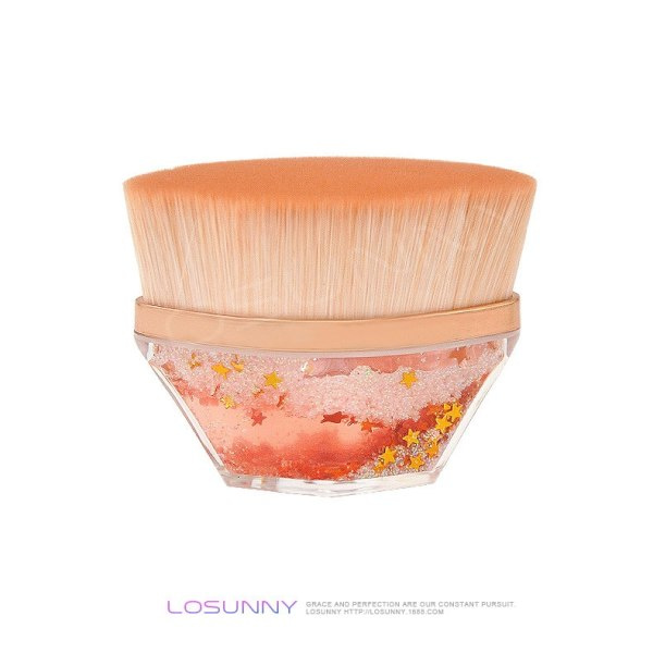 Makeupbørste til foundation, makeupbørste, makeupværktøj Orange