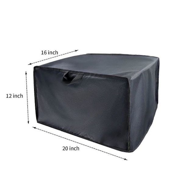 Støvdeksel for skriver Oxford-stoff Lett å oppbevare Svart Beskytter Praktisk Premium Sammenleggbar Skrivertilbehør Vannavstøtende 51cmx41cmx31cm