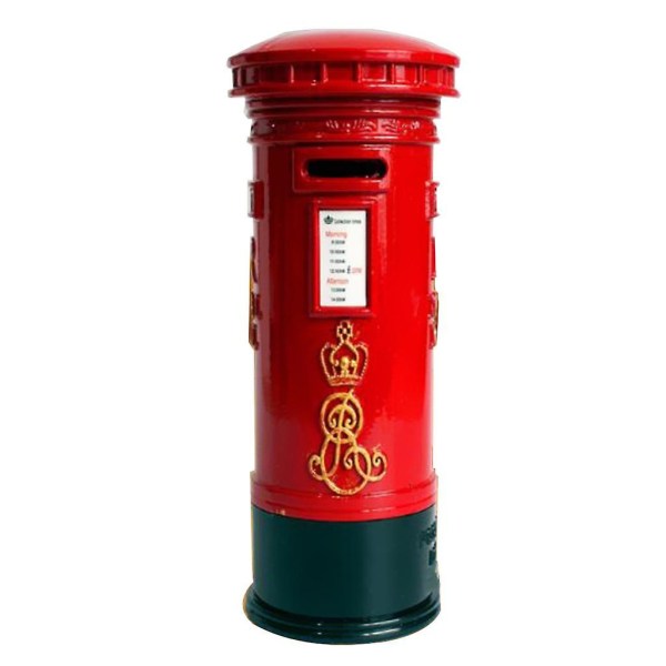 Metal Britain London Street Rød postkasse Sparegris Postboks pengekasse