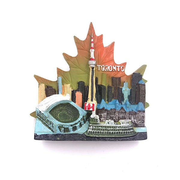 3d jääkaappimagneetti Toronto Kanadan matkamuisto, kodin ja keittiön koristelu Magneettitarra Kanadan jääkaappimagneetti