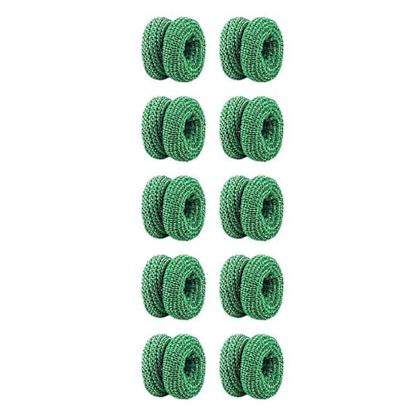 10 stk. Fingerbandager Fingerbeskyttere Førstehjælp Bløde Slidstærke Åndbare Svedabsorberende Fingerbind Green