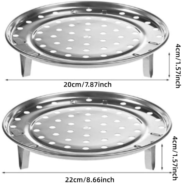 Ångställ i rostfritt stål, ånghållare, rund ångbricka, kylställ, ångkorg, tryckkokartillbehör