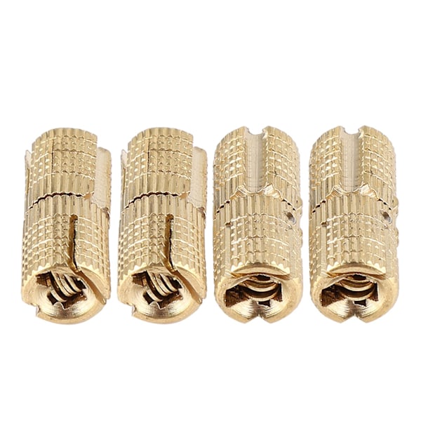 4 st. Koppar Dolda Tunnformade gångjärn för bänkskivor DIY-projekt 10 mm 8mm