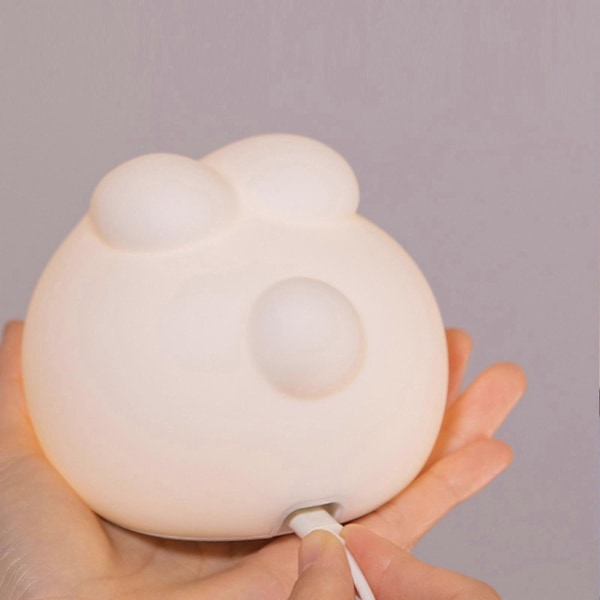 Kawaii Kanin Nattlampa Barnlampa, Söt Kanin Nattlampa För Barnrum, Kawaii Babyflicka Presenter Nyfödd Baby Presenter, USB Uppladdningsbara Lampor