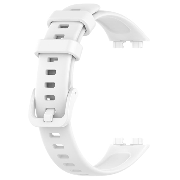 Silikonarmbånd for Huawei Band 8, vanntett sportsarmbånd White, White Huawei Band 8