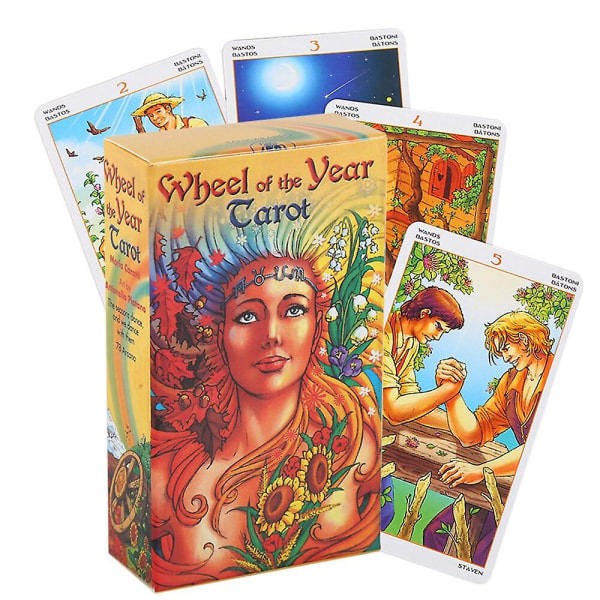 Tarot orakelkort mystiska spådomsserier Tarot flicka kortspel brädspel engelska poke Wheel of the year