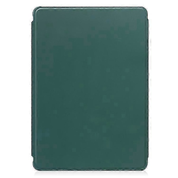 Til Samsung Galaxy Tab A9+ 360 Graders Rotation Gennemsigtigt Smart Læder Etui med Tastatur S20241230512 Dark Green