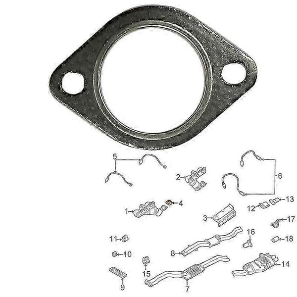 for E36 E39 E46 E53 E70 E83 E85 Eksosmanifoldpakning 18107502346 Sett med 2