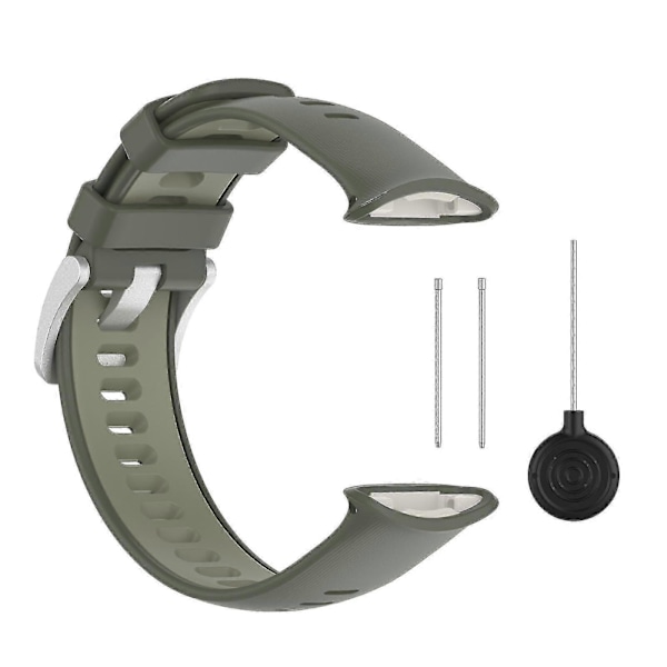 Silikoniranneke Polar Vantage V2 -kellolle Army Green