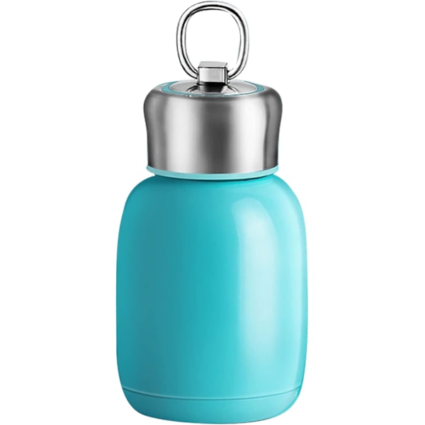 Liten vakuumisolerad vattenflaska 280 ml Mini termosmugg Bärbar rostfritt stål Vakuumkaffekopp Resmugg Blue