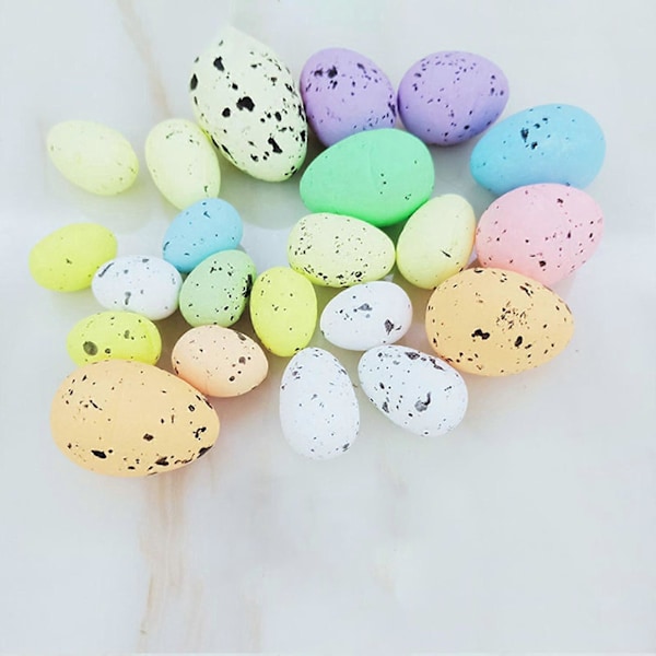 20 st Påskägg Starka Färger DIY Giftfria Glad Påsk Ägg Dekor För Påsk JIKAIX