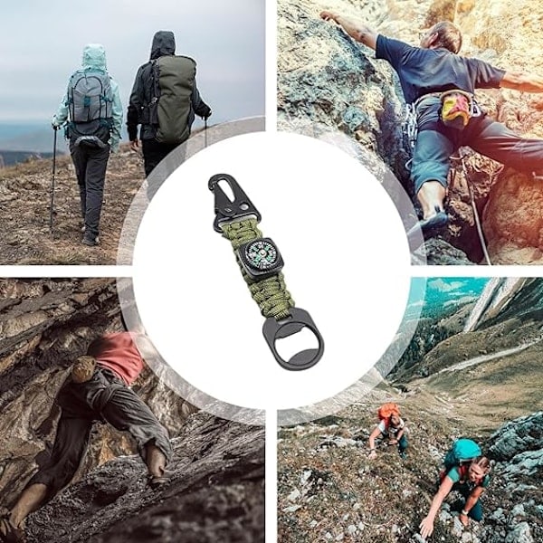 Ryggsäcksnyckelring, Hög hållfasthet Snabbkoppling Ryggsäcksnyckelring - Paracord Nyckelring Hållbar Paracord Lanyard för Utomhusbruk