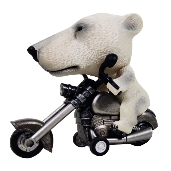 Simulaatio Polar Bear -moottoripyörälelu Inertia-ajomoottoripyörällä Vetoautolelu