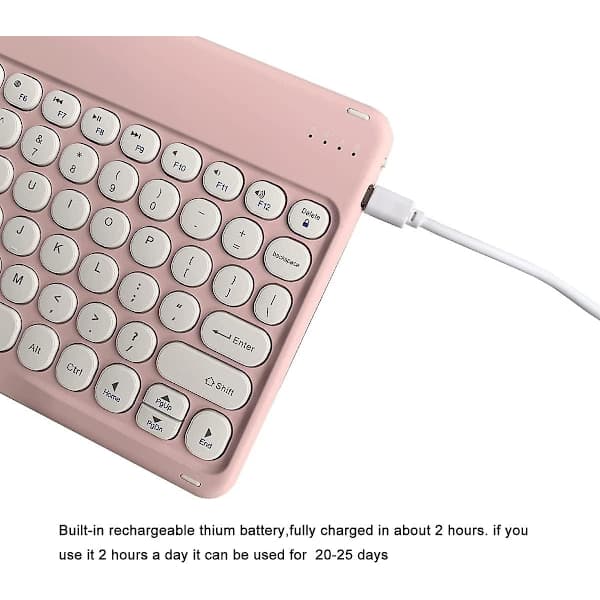 Ultra Slim Retro Bluetooth-tastatur