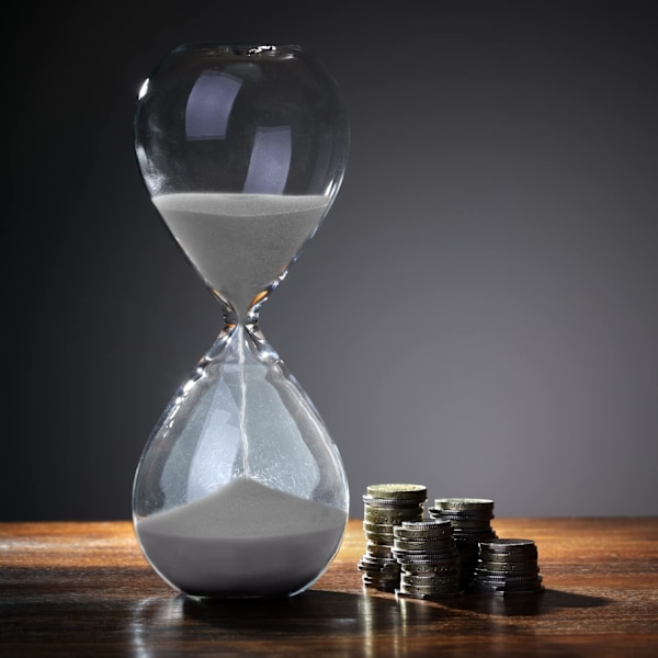 Timeglass Sand Timers, Fargerike og Trendy, Sand Timer Inspirert Glass for Hjem, Kontor Dekor Gray 30 min