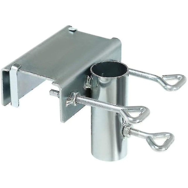 Parasollholder balkongreling, balkongparasollholder 1 stk - sølv