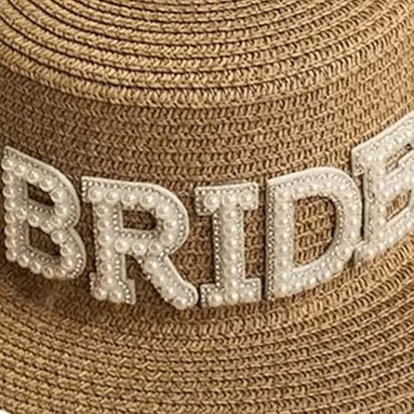 Brud Bröllop Solhatt Bred Brätte Brudmössa Solhatt Bohemia Vävd Hatt Bröllop Möhippa Present