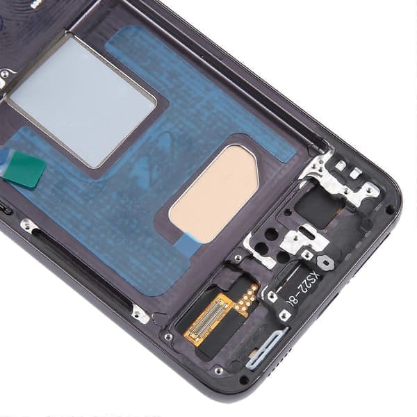 Til Samsung Galaxy S22 5G SM-S901B EU-version TFT LCD-skærm Digitizer Komplet samling med ramme (sort) Sort