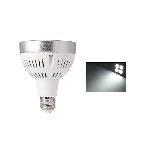 ZHOUBA E27 35W P30 PAR30 LED Pære Super Lys Spotlight Lampe til Hjemmestudio White Case White Light.