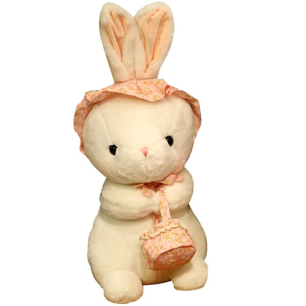 Kanin plysj kosedyr kanin leke liten myk kanin leke tegneserie kanin leke kanin sove leke Pink 28X20X12CM