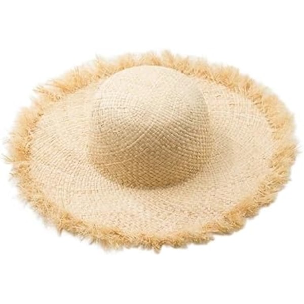 Solhatter, stråhatt, DIY Naturlig Raffia Hat Body Millinery Sommer Stråhatt Bred Bremskjerm Panama Hat Kentucky