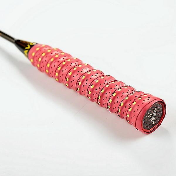 10 st Anti-halk Svettbands Tennisracket Grepptejp Badminton Grepp Padel Övergrepp Sporttejp Övergrepp för Racket Strandtennis red
