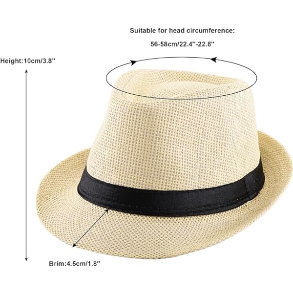 Unisex Fedora Hat Trilby Olkihatut Kesä Panama Ranta Aurinkolippis