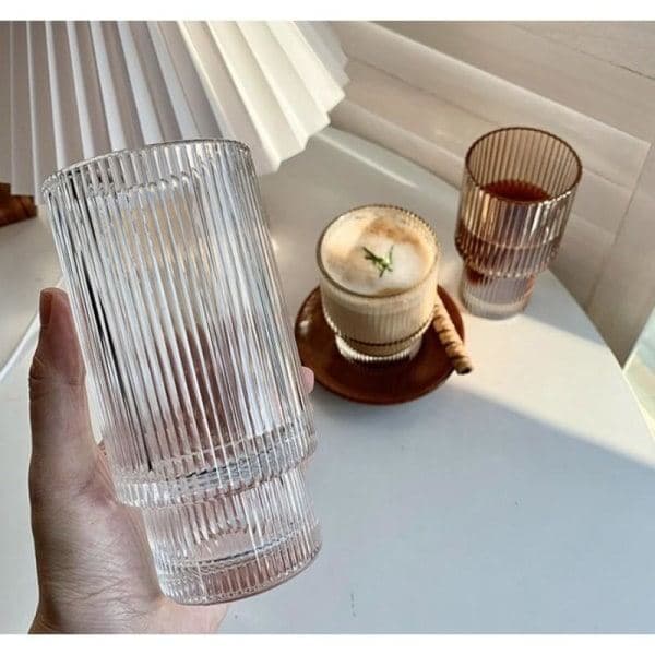 4-pak riflede glas, 270 ml transparent_xx