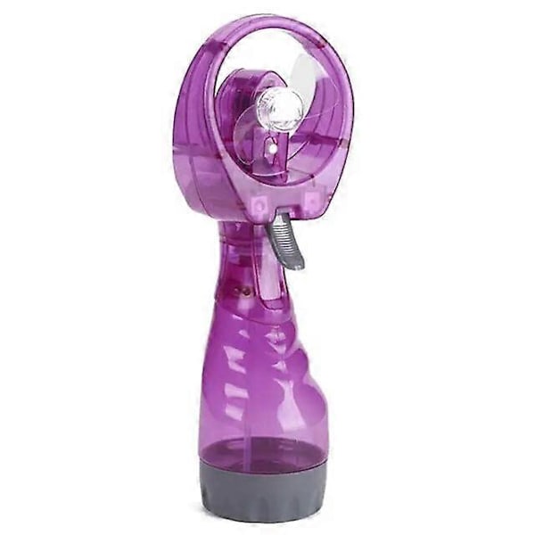 Sähkökäyttöiset kädessä pidettävät tuulettimet, kannettava pöytätuuletin, mini-vesisuihkutuuletin, paristokäyttöinen vesisuihkutuuletin purple