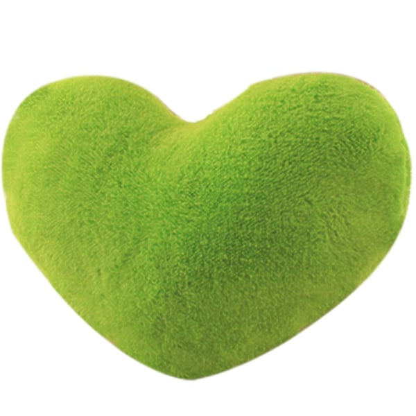 Enkel Plysjleke Fylt Hjerte / Stjerneformet Plysjdukke Ryggpute Seng Ornament Gave-yu Light Green