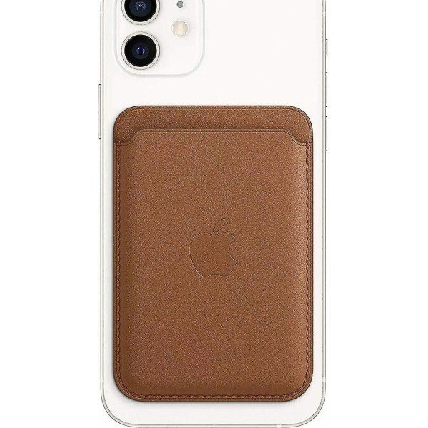 Officiel Apple-læderpung med MagSafe til iPhone - sadelbrun