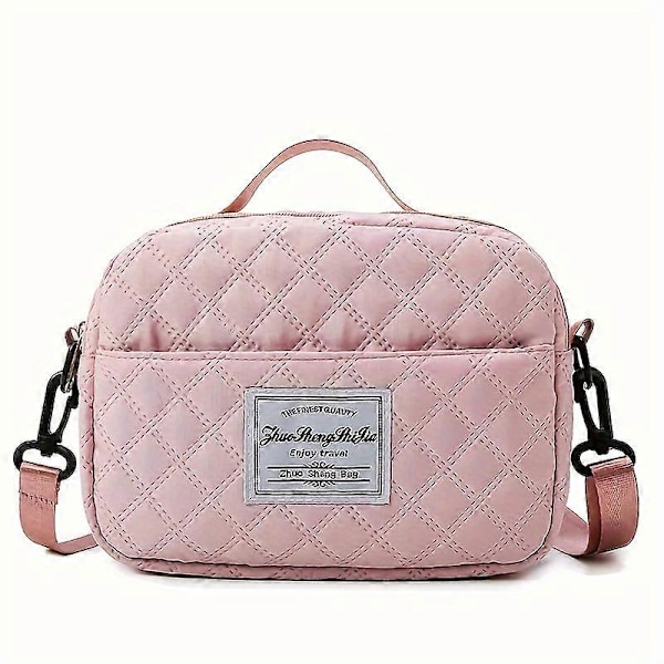 2 st/set Resväska med stor kapacitet, Sport Fitness Gym Yoga Tote, Weekendväska & Bagage Resväska Organizer Small Bag Pink