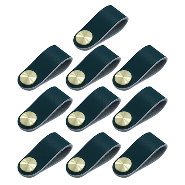Hardware Lær Håndtak Robust Flerbruks Skaphåndtak For Soverom A Peacock Green