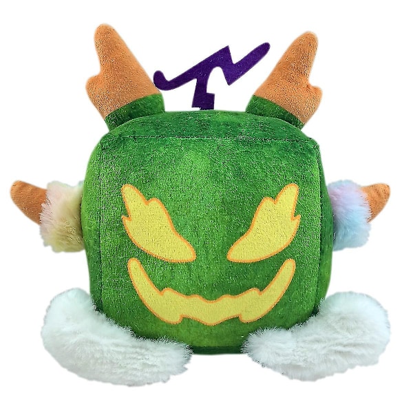 Blox Fruit Game Periferi Frukt Leopard Box Plyschleksak Lila Box Dock [HK] Green Dragon fruit cubes