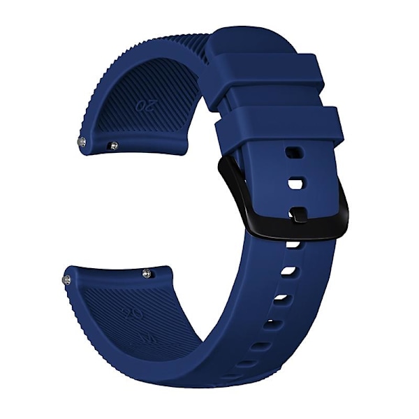 20mm Twill Texture Silikon Smartwatch Rem for GarminMove Luxe/Move Style/Move 3/Move Venu Dark blue Style B Garmin Forerunner 245