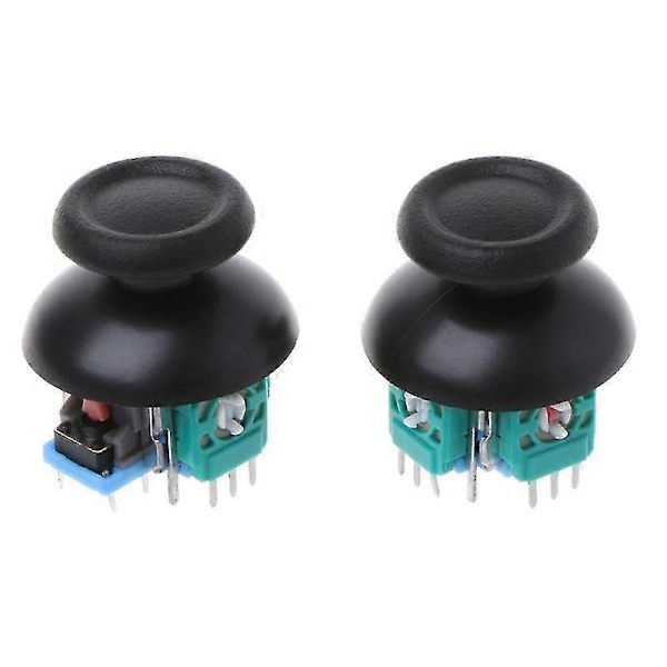 2 stk. Analog Thumb Joystick Reparationsdele Dualshock Erstatning til PS4 Controller -Sy