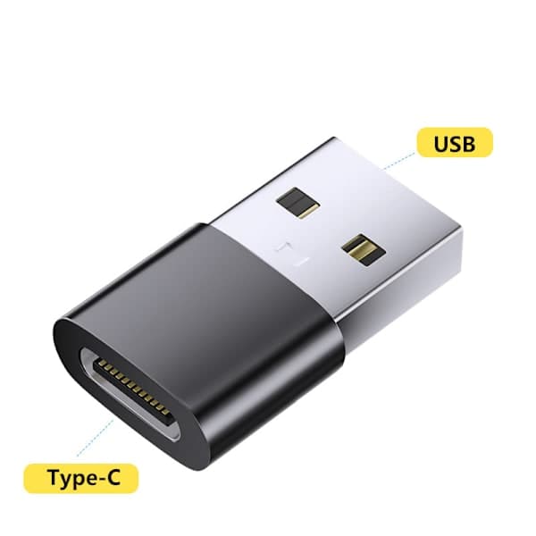 2 kpl Type C - USB-adapteri (minimalistinen muotoilu)