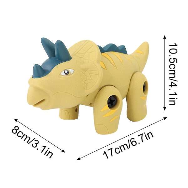 Dinosaur Legetøj Dino Legetøj med Borebit Diy Læringslegetøj med Værktøj til Børn