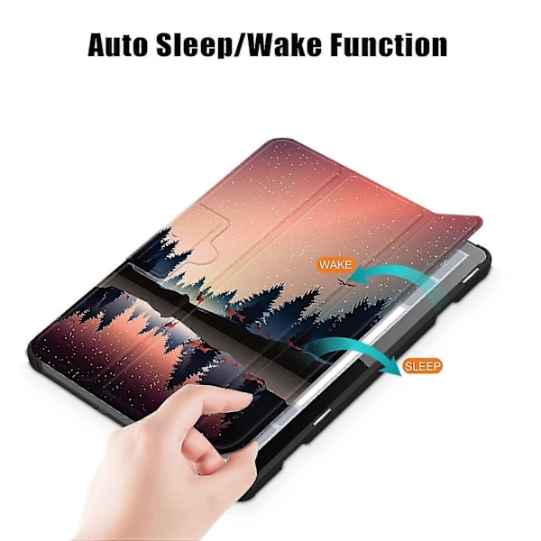 Læder Smart Tablet Etui Til Lenovo Tab M10 10.1 3. Gen Sunset