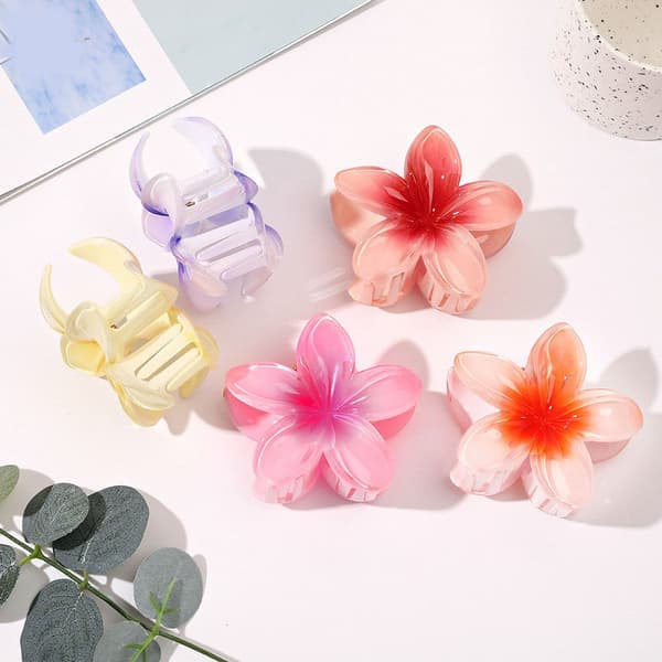 Halkfria Blomhårklämmor - 4-pack Blomhårklämmor
