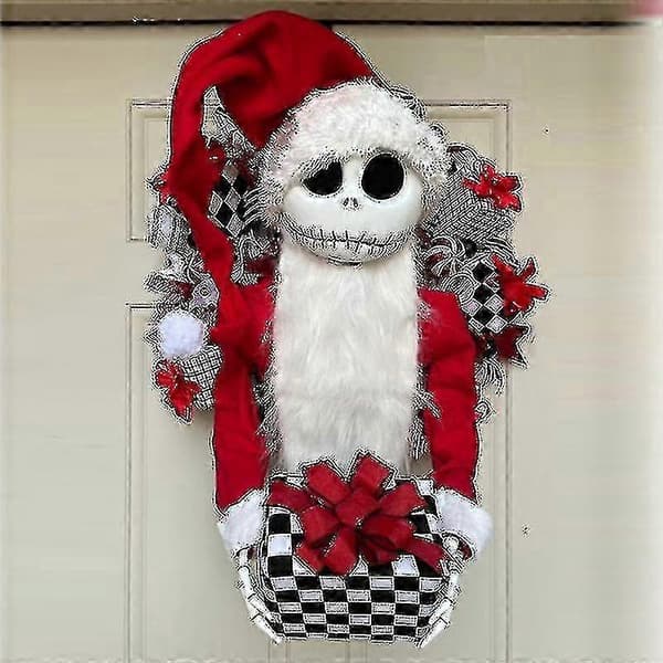 Jack Skellington Nightmare Bee Jul Julkrans Ytterdörr Hängande