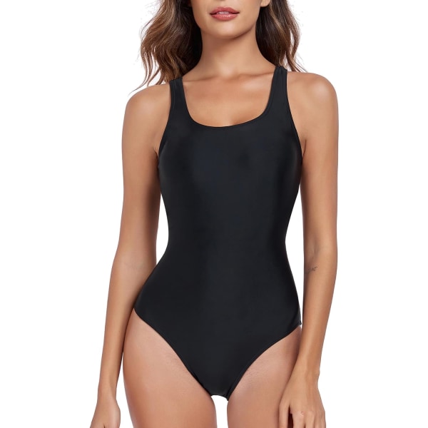 One Piece Swimsuit Tummy Control Swimming Costume Retro Swimwear Padded Bathing Suits