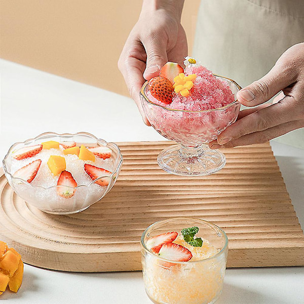 Manuell Isskrapa Maskin Arbetsbesparande Iskross med Isform DIY Dessert Is Hackare