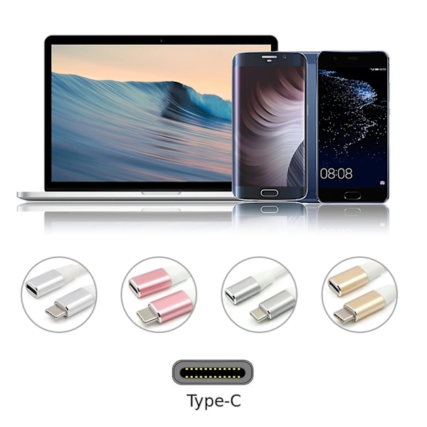 USB-C Förlängningskabel USB 3.1 Typ C Hane till Hona Förlängningskabel Adapter Konverterare Data Synkronisering Ch