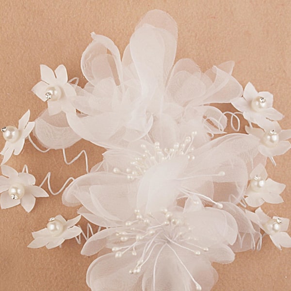 Hårklämmor med sidenblommor för kvinnor, håraccessoarer för flickor, elegant hårklämma