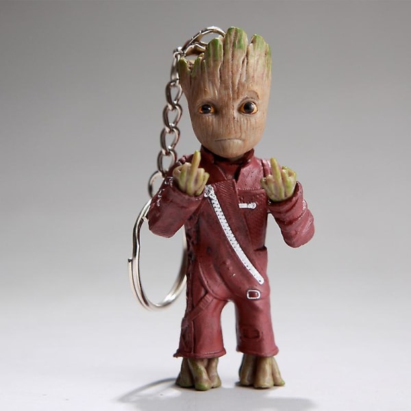Baby Groot nøglering - klassisk film actionfigur - perfekt som gave - I Am Groot