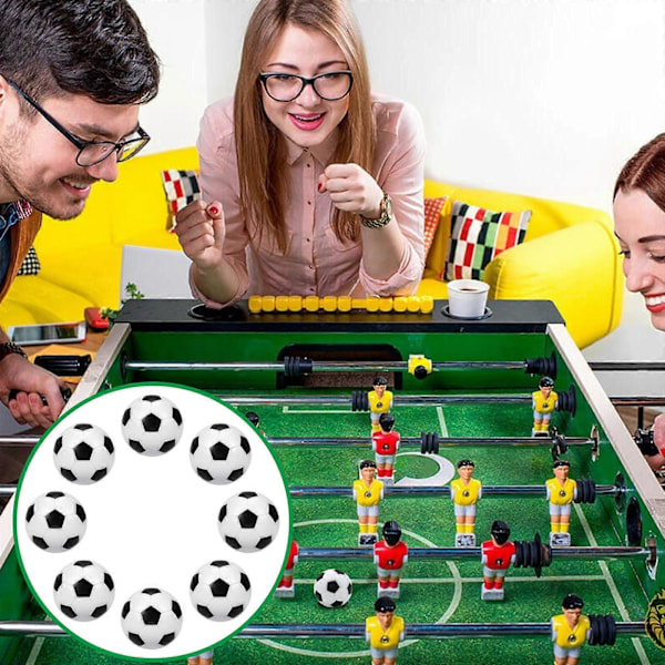 Bordfodbold til Børn Gave 6 Stykker Bordfodboldbolde 32mm Mini Fodboldbolde Udskiftning til Bordfodboldspil Tilbehør