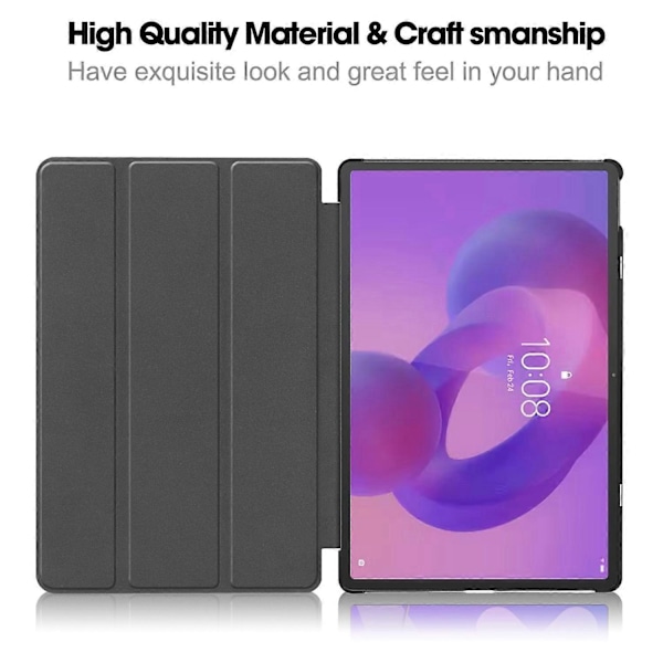 Lenovo Idea Tab Pro -kotelo, pudotussuoja, nahkainen jalustallinen tablettisuojus Multicolor Grey